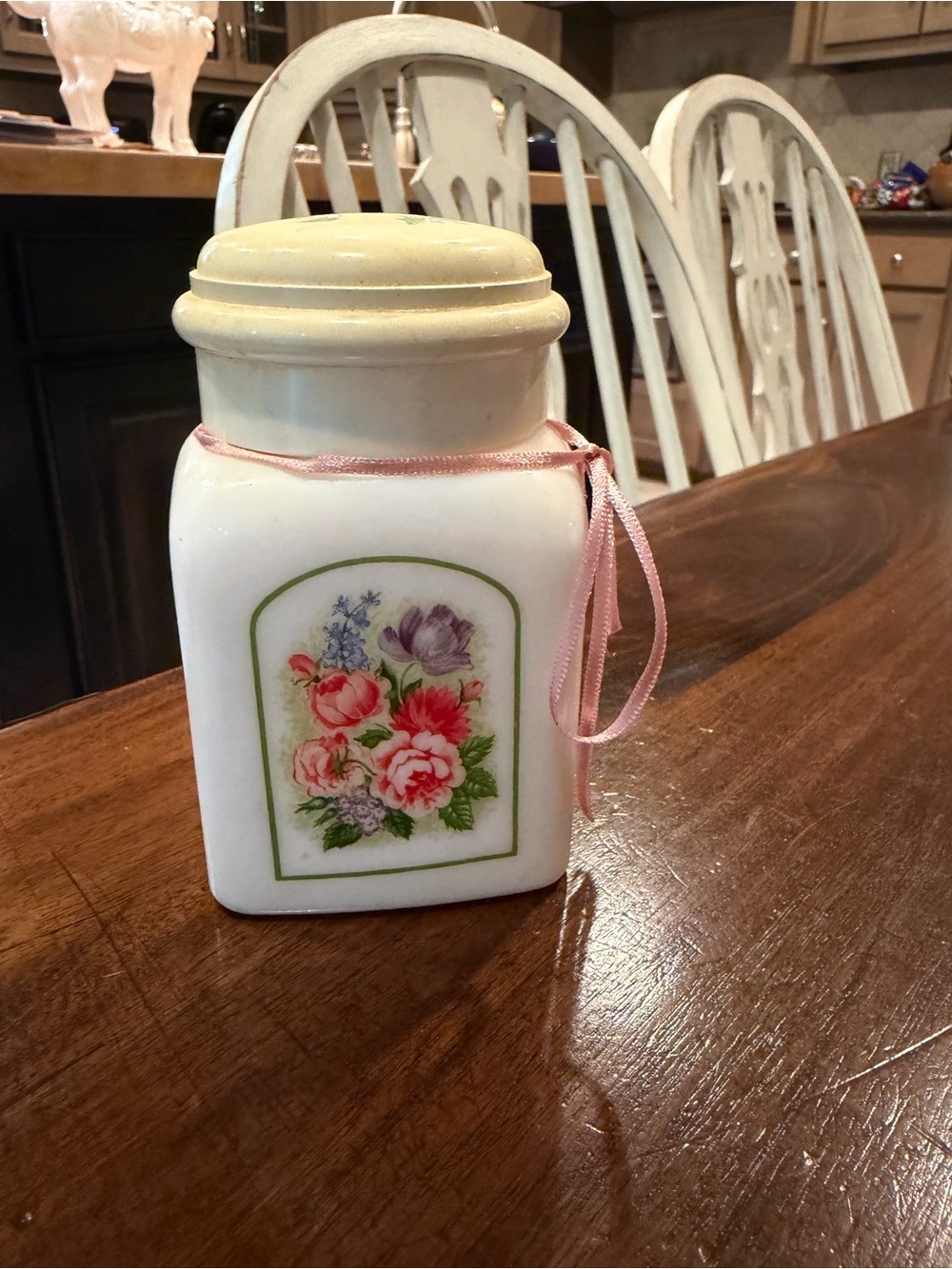 Vintage Avon Beauty Powder Jar 3 oz